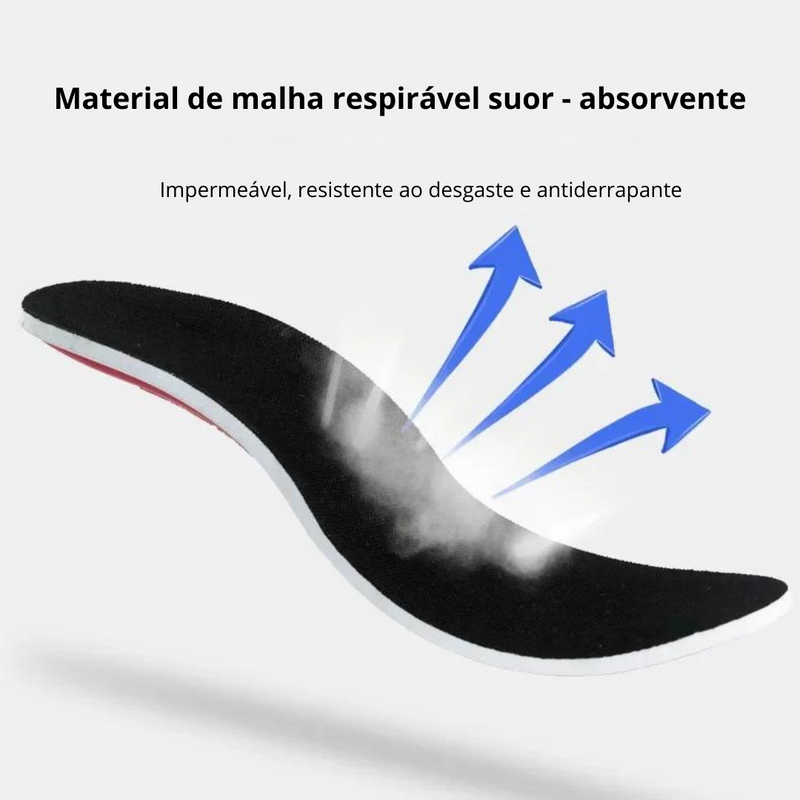 Palmilha Ortopédica Ortolife 2D® - O Segredo para Pés Saudáveis e Dias Sem Dor