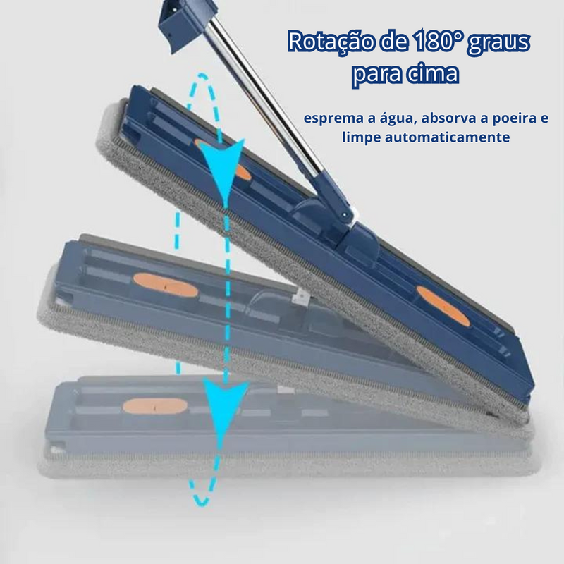 MopMaster© de Limpeza 360° + Balde Dobrável - [LEVE 2 ESPONJAS DE GRAÇA]