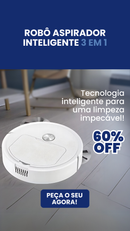 Robô Aspirador Inteligente 3 em 1 - Maxclean™