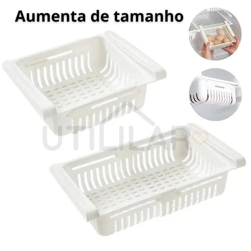 Bandeja Retrátil Organizadora para Geladeira