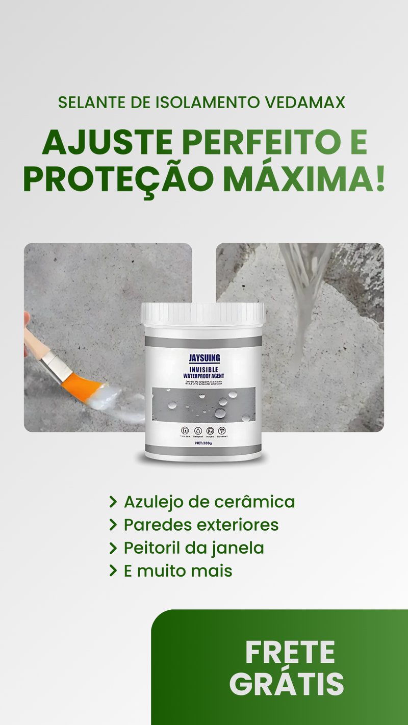 Selante de Isolamento VedaMax® - Impermeabilizante