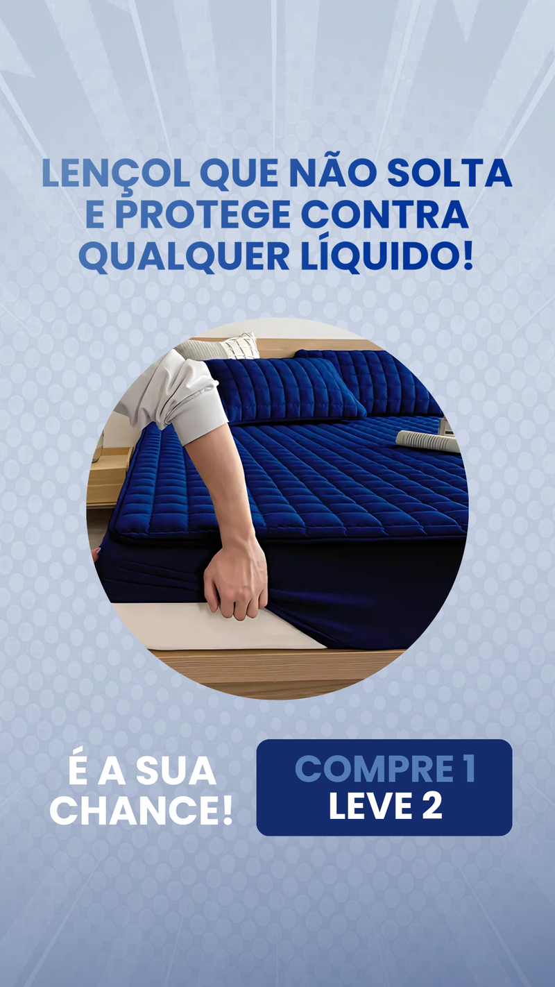 Lençol Impermeável - Capa Protetora com Elástico king