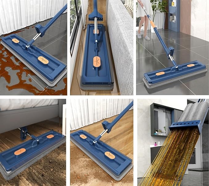 MopMaster© de Limpeza 360° + Balde Dobrável - [LEVE 2 ESPONJAS DE GRAÇA]