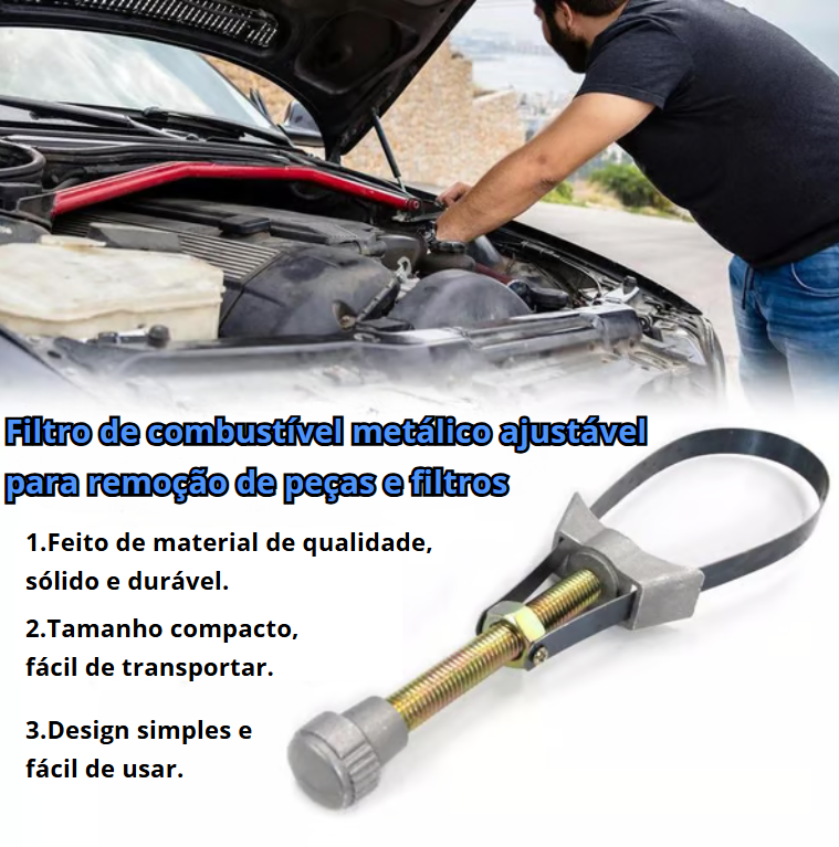Chave Saca Filtro Universal Sacador Ajustável 60-120mm