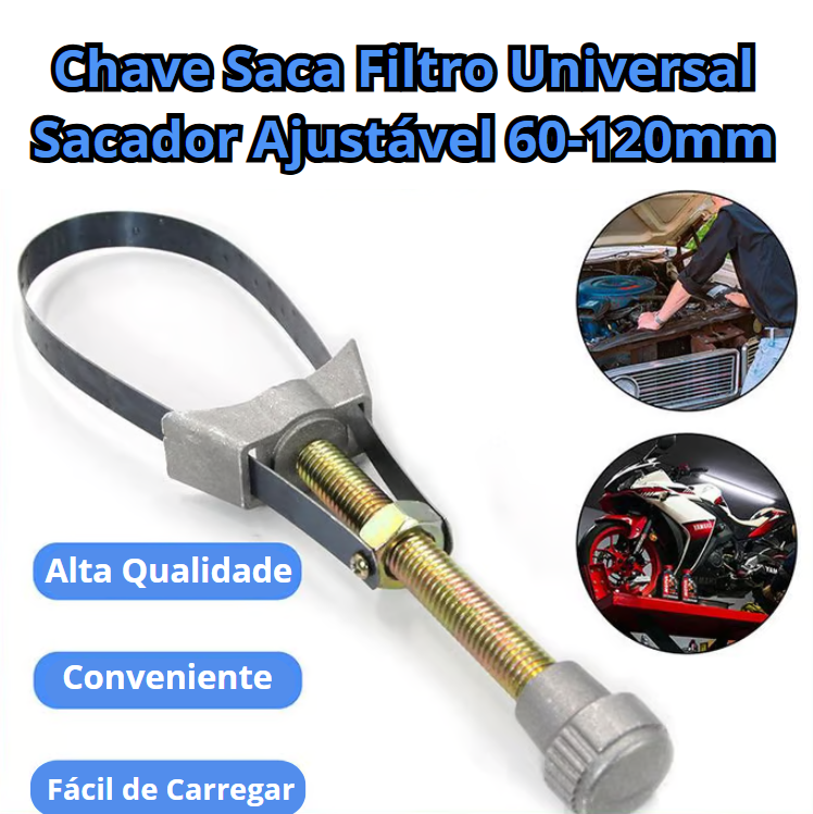 Chave Saca Filtro Universal Sacador Ajustável 60-120mm