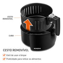 Fritadeira De Ar Air Fryer 3,5l Preta Mondial 110v/220v