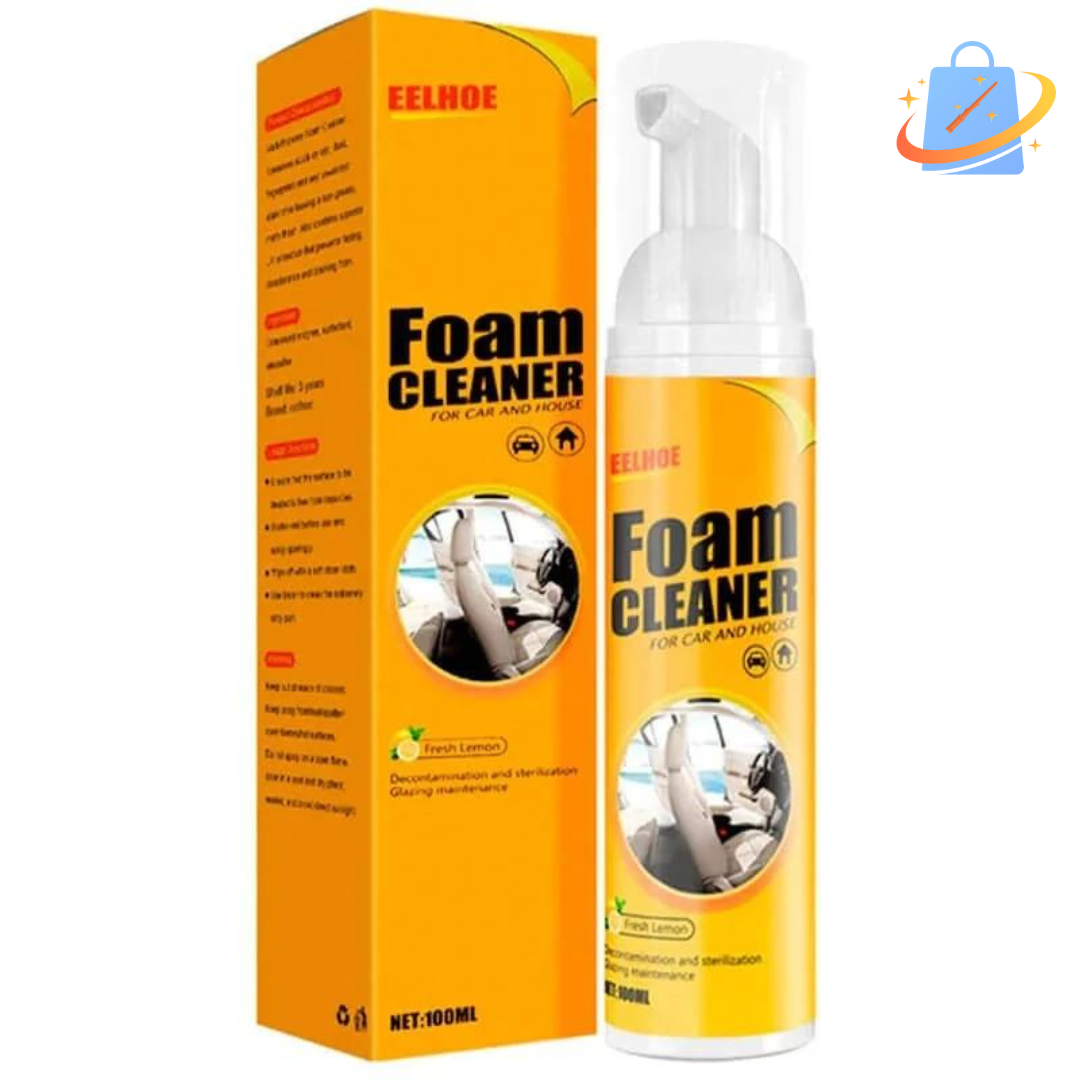 Spray de Espuma Mágica pra Limpeza Profunda - Foam Cleaner Magic™: Seu Carro Novo e Sem Manchas + BRINDE EXCLUSIVO