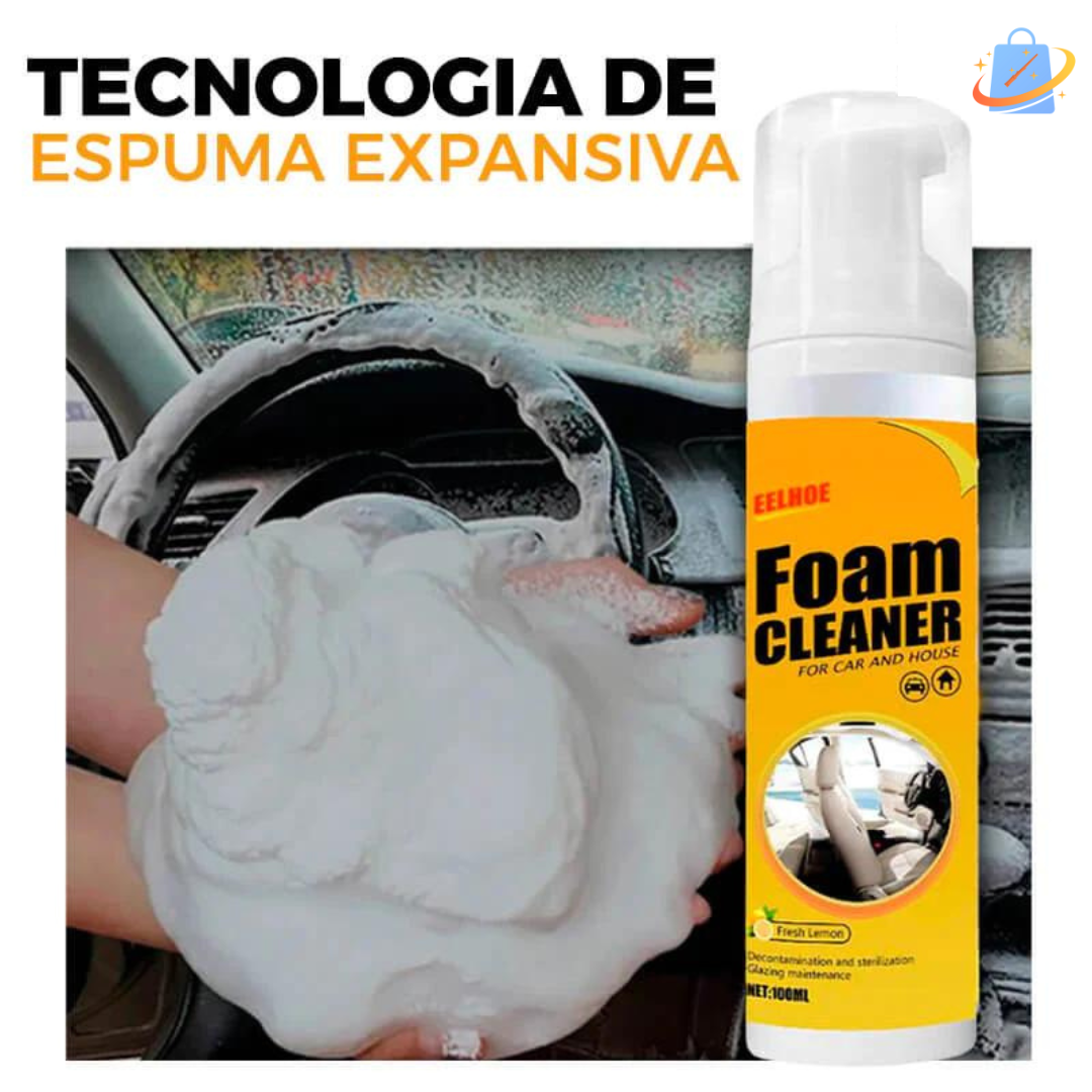 Spray de Espuma Mágica pra Limpeza Profunda - Foam Cleaner Magic™: Seu Carro Novo e Sem Manchas + BRINDE EXCLUSIVO