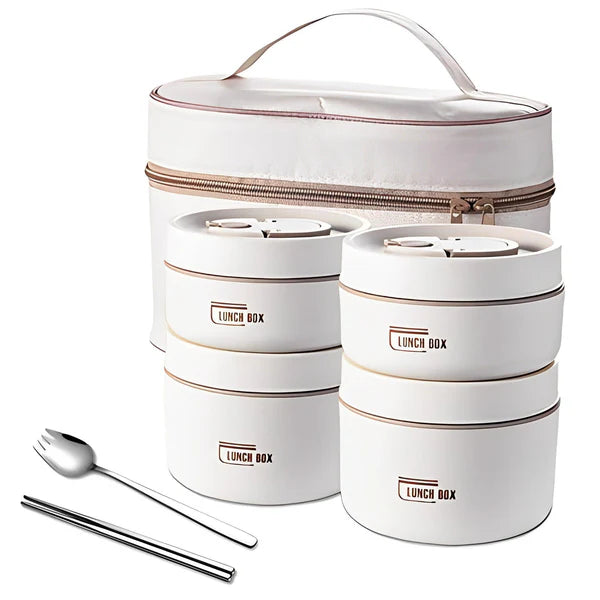 KIT POTES TÉRMICOS LUNCHBOX + LANCHEIRA E TALHERES GRÁTIS®