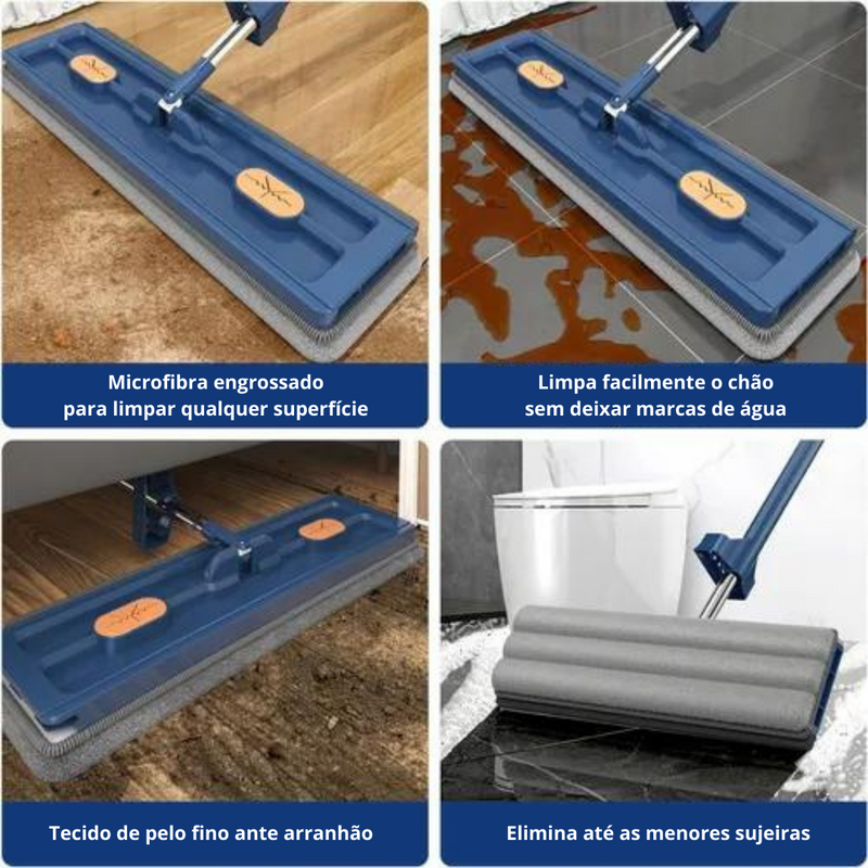 MopMaster© de Limpeza 360° + Balde Dobrável - [LEVE 2 ESPONJAS DE GRAÇA]