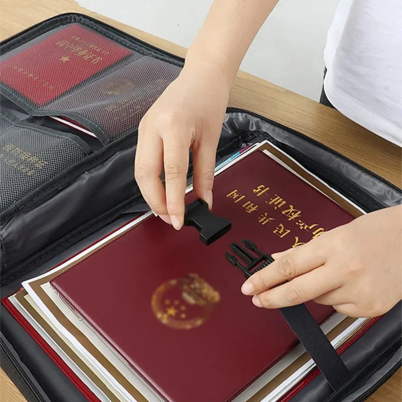 Large Capacity Waterproof Document Storage Bags Briefcase Electronic Organizer School Office Business File Folder Accessories