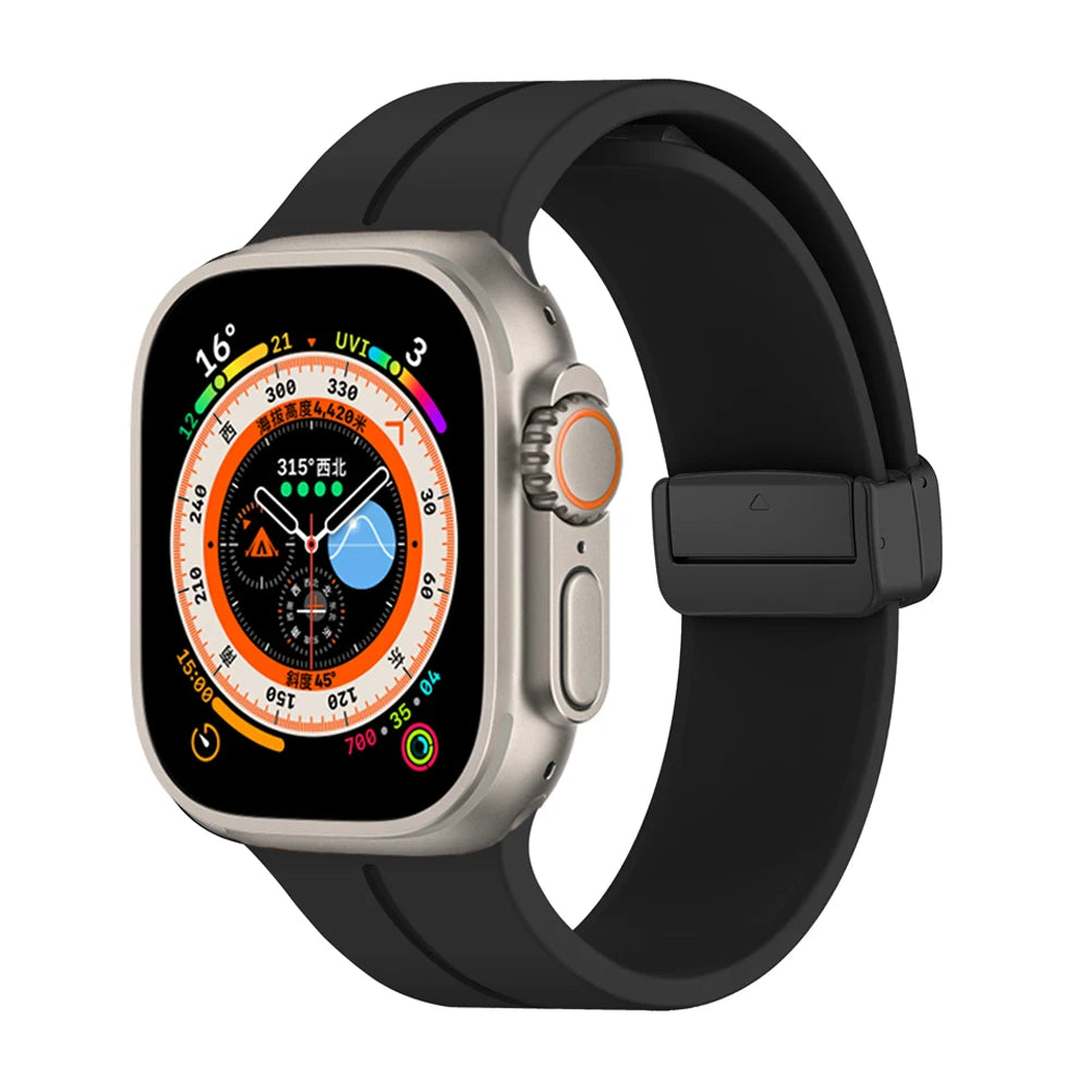 Pulseira magnética de silicone Apple Watch Ultra Series