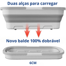 MopMaster© de Limpeza 360° + Balde Dobrável - [LEVE 2 ESPONJAS DE GRAÇA]