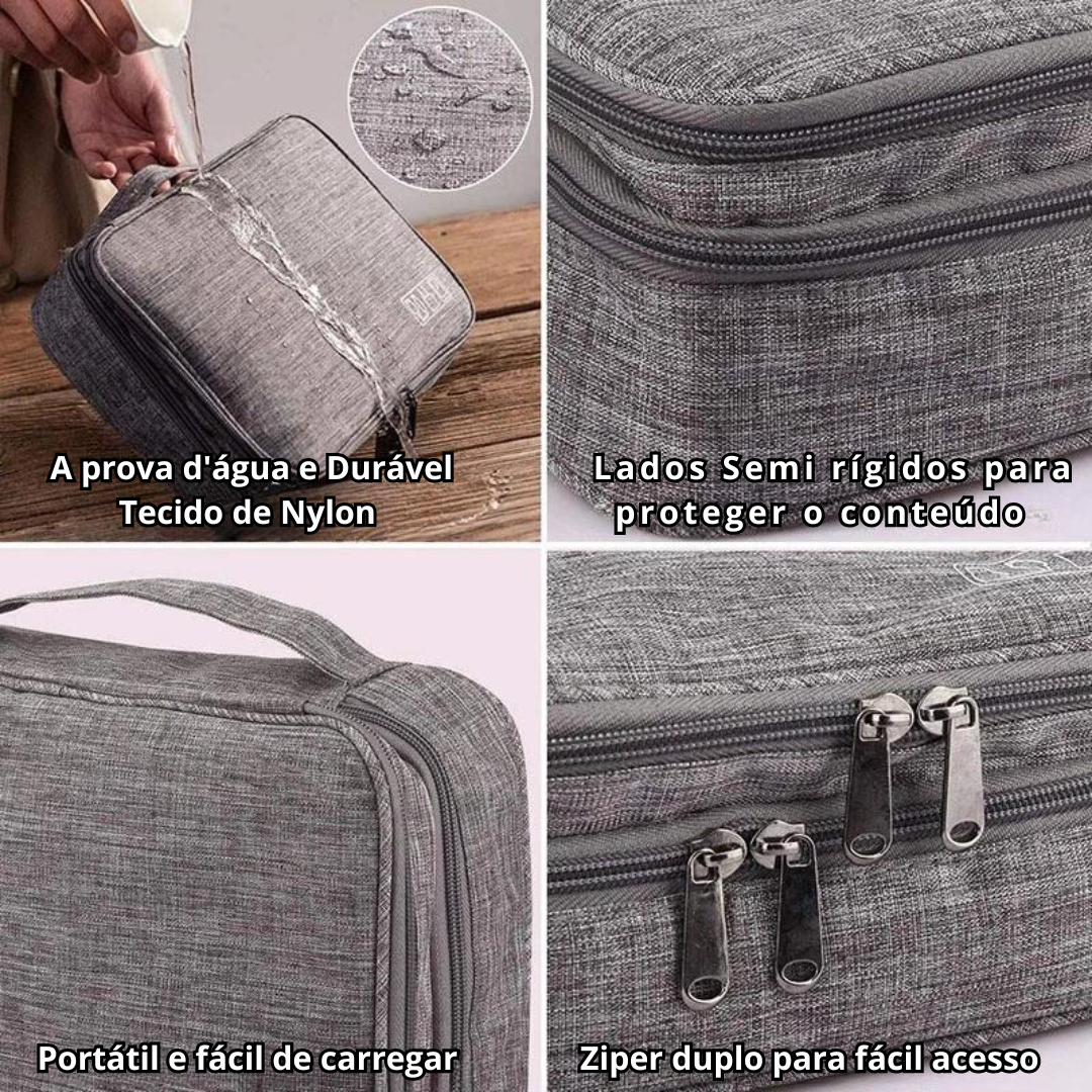 Bolsa e Maleta Organizacional de documentos Americana - [Multicamadas com grande capacidade + cadeado com combinação]