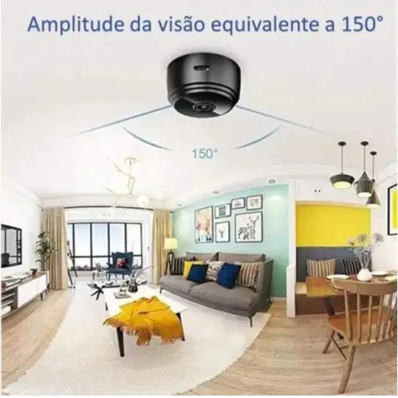 Novo A9 HD Mini com visão noturna Wifi Câmera 1080P Vigilância