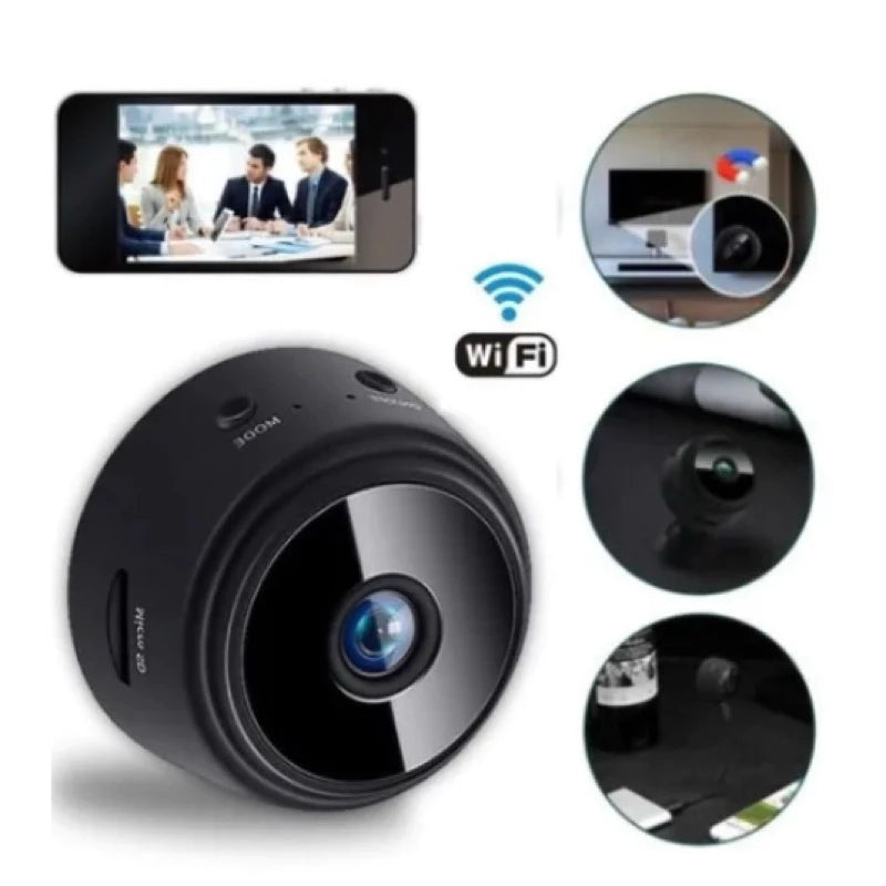 Kit 3 Câmeras A9 HD Mini com visão noturna Wifi Câmera 1080P Vigilância