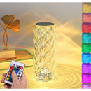 Luminária de Luxo Cristal Light 16 Cores - Sensível ao Toque + Controle Remoto