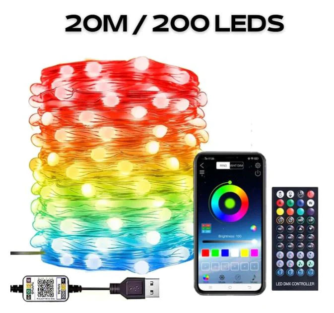 Pisca Pisca Led Smart de Natal - 24 Milhões de Cores