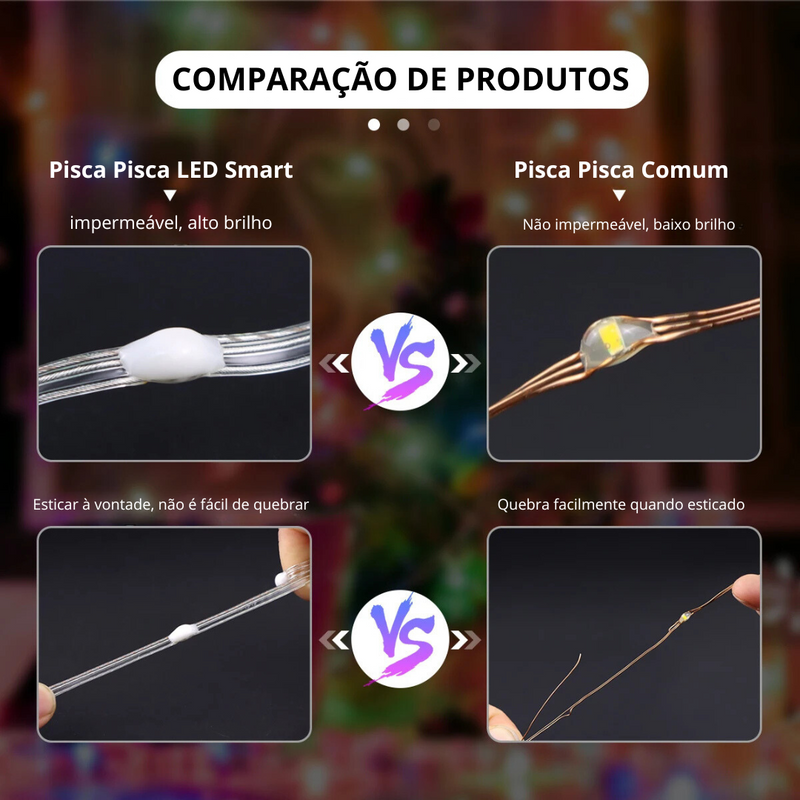 Pisca Pisca Led Smart de Natal - 24 Milhões de Cores